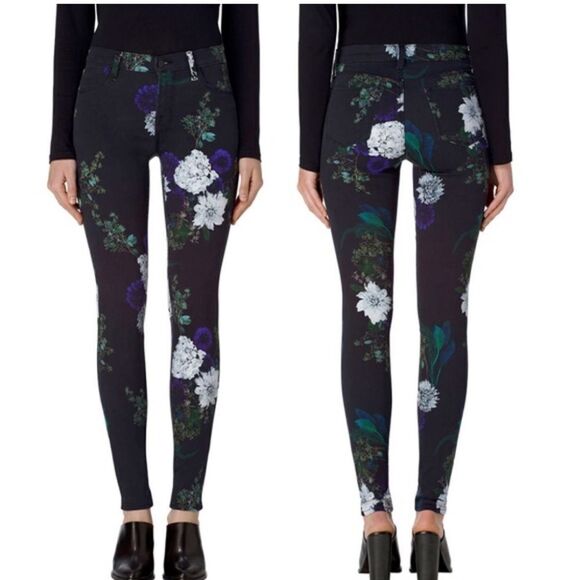 J Brand Forest Floor Floral Jeans - Picture 1 of 6